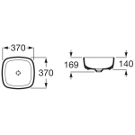 Roca Inspira SOFT A327502000 檯上面盆